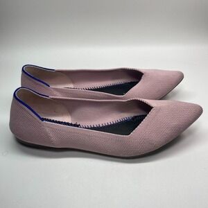 Rothy's Ballet women's 9 blush The‎ Point Flats Petal Pink Blush (NO INSOLES)